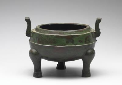 图片[2]-Ding cauldron with linear pattern, Han dynasty (206 BCE-220 CE)-China Archive